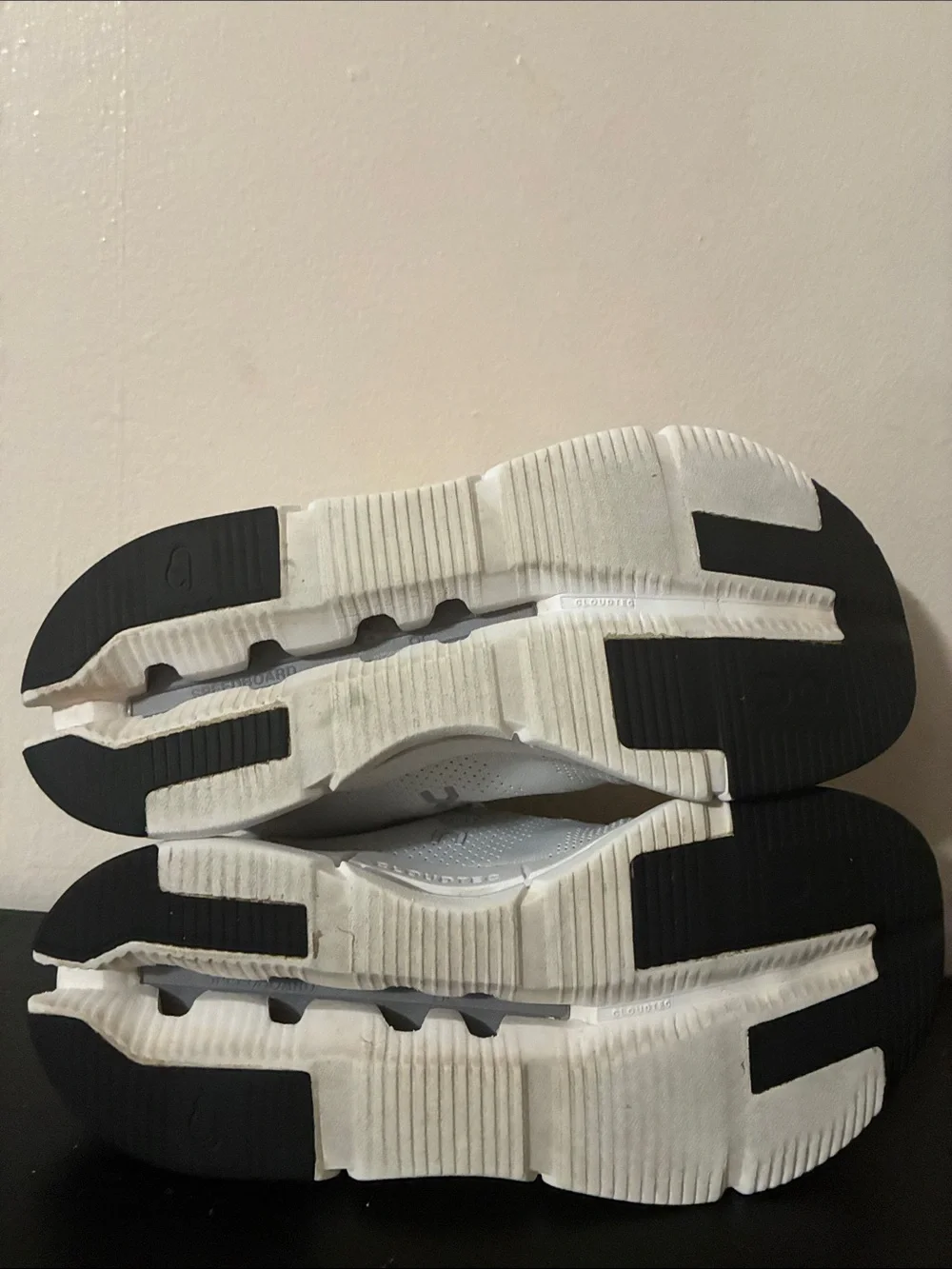 On Cloudnova sneakers in the white and sand colorway women’s size 9W